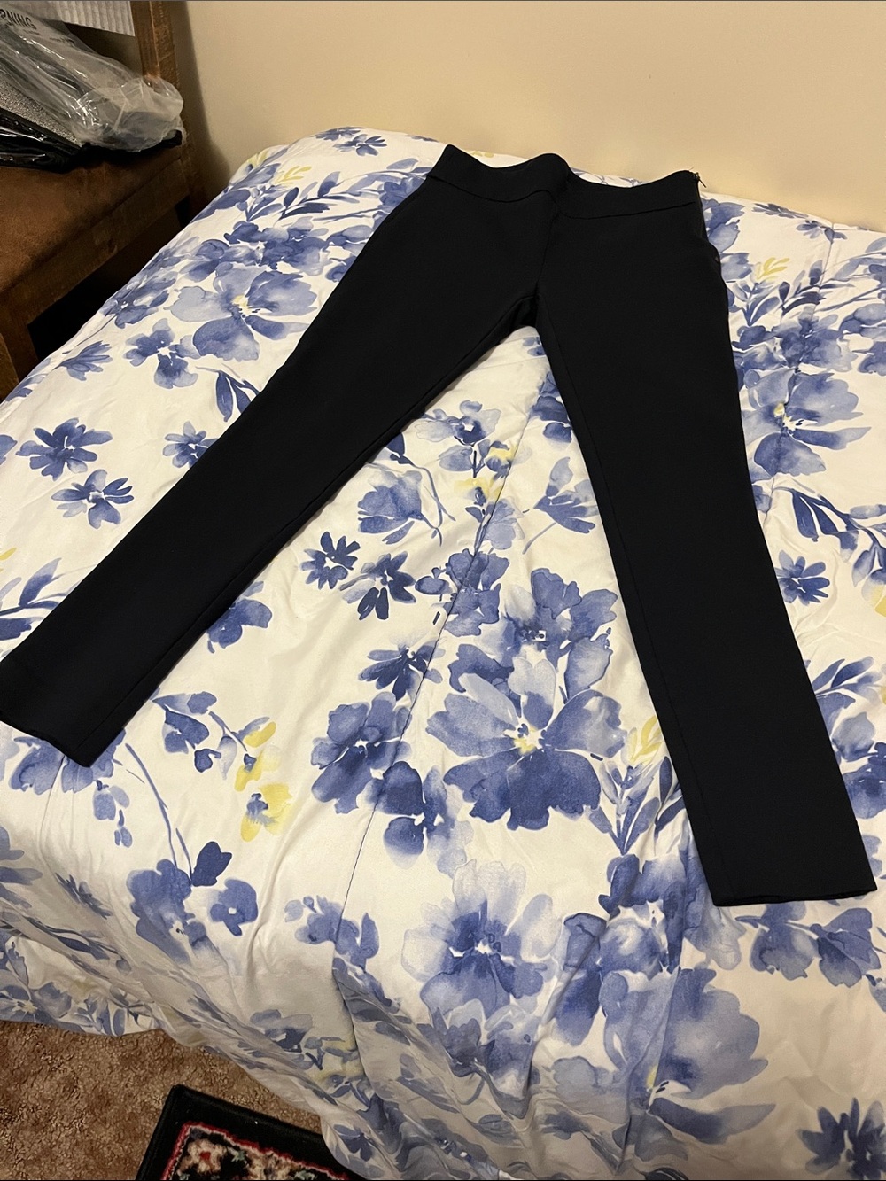 Ann Taylor Navy Ponte Skinny Trousers